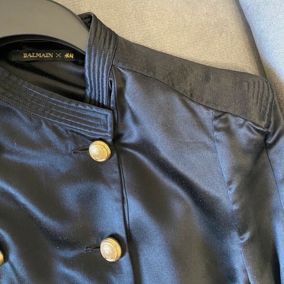 Balmain for H&M Black Silk Blouse - Picture 6 of 6